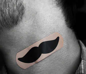Mustache Bandages