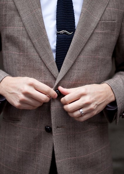 Moustache Tie Clip