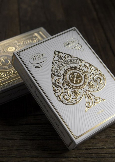 White Artisan Playing Cards