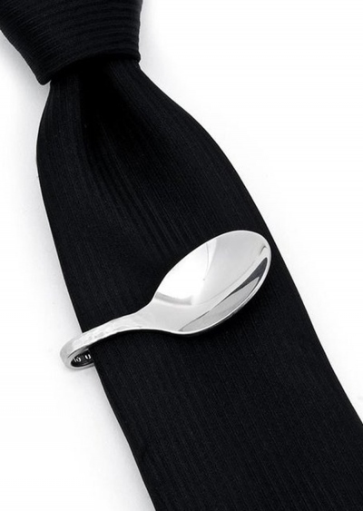 Pebble Spoon Tie Clip