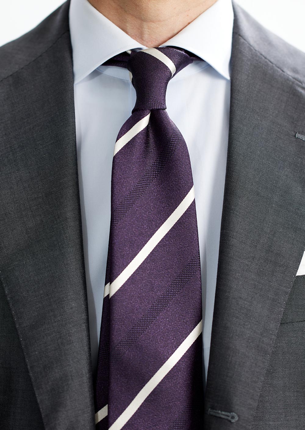 TIE 新品　GRAY PURPLE